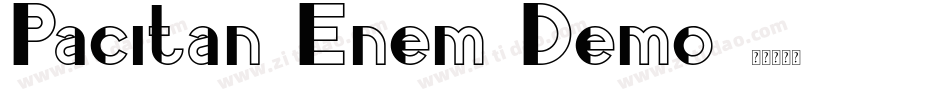 Pacitan Enem Demo字体转换